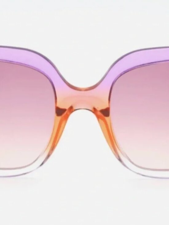 Emilio Pucci Oversized Gradient Purple and Orange Women\'s Sunglasses